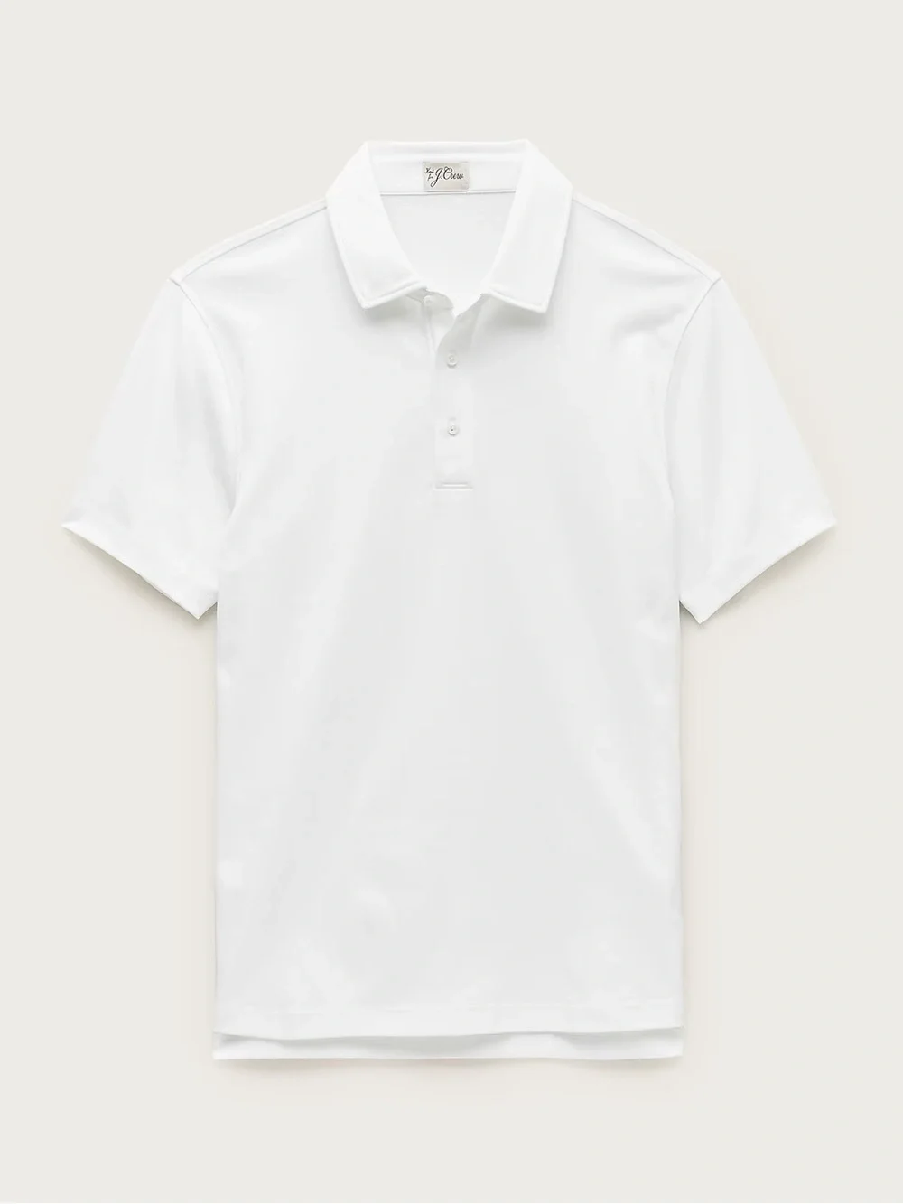 J. CREW Polo shirt in Pima cotton White Size L NWT $98 CR435